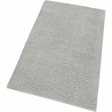 Tapis de Bain Confortable Doux Anti-dérapant Chambre à Coucher Gris Clair - 55x110 cm (1/4)