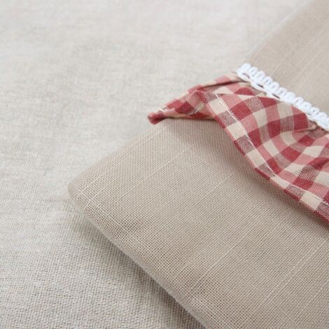 Housse de Four de Cuisine Douce Shabby Chic Coeur Rouge à Travers le Tissu Fermeture Velcro