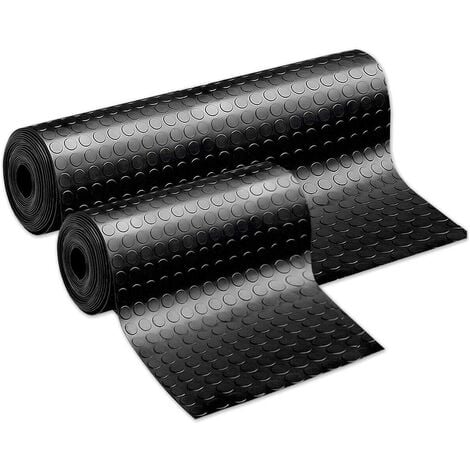 Tapis Protecteur de sol en gomme antidérapant avec revêtement robuste à bulles noires Différentes tailles - 1 mètre x 0,2 mètre (échantillon)