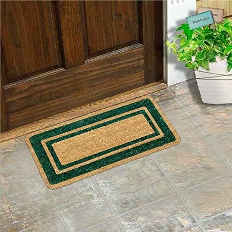 Paillasson En Coco Naturel Avec Inscription Home - Antidérapant 75x42 Cm - Neuf