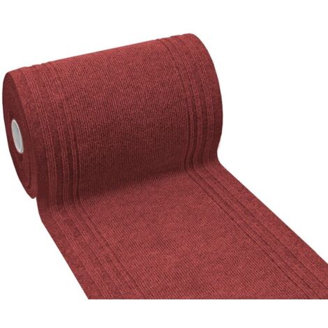 Tapis Coureur Cuisine Intérieur Extérieur Couloir Escalier Absorbant Antidérapant Bordeaux - 67x300 cm (1/5)