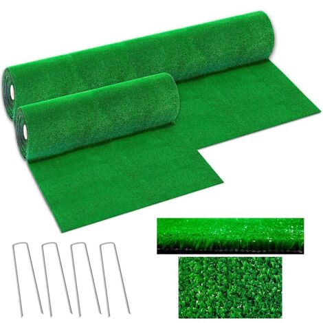Gazon Synthétique EMMEVI 2x2m Épaisseur 7mm - Herbe Artificielle Drenante Made In Italy Intérieur Extérieur