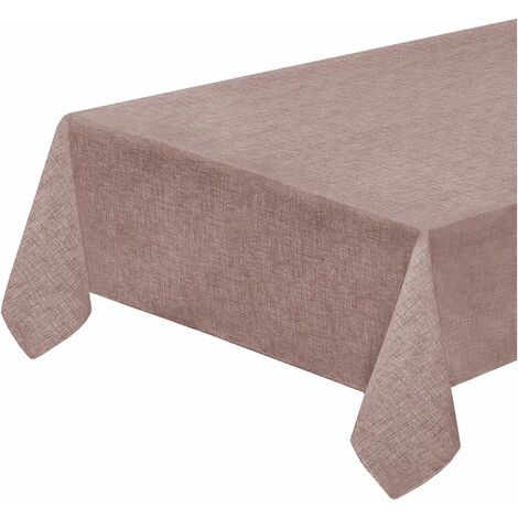 Nappe en Coton Ourlé Pour Cuisine Mou Tendre Couleur Pastel Unie Rouge - 135x180 cm (1/2)