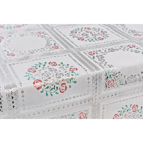 Nappe transparente en dentelle, nappe transparente en PVC, en vinyle, imperméable à l'huile, couverture de Table à manger de cuisine pour Table rectangulaire  15