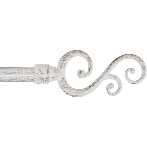 Emmevi Mv S.P.A. – Tringle à rideau extensible en fer 120-210 cm avec anneaux – Supports muraux inclus – Pour espaces élégants et contemporains
