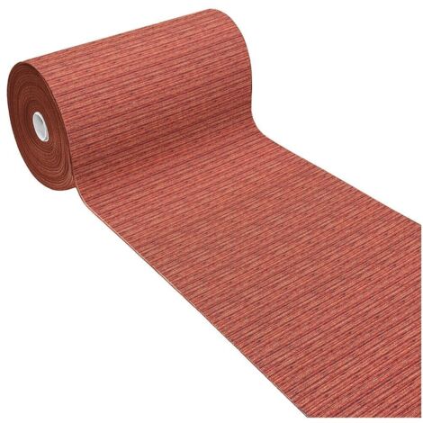 Tapis De Cuisine Coureur Antidérapant Absorbant Rayé Couleur Unie Orange - 54x280 Cm (1/4)