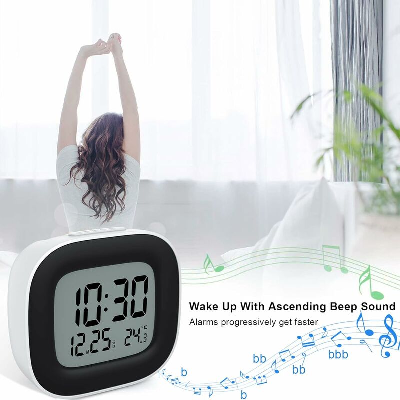 Grand Réveil de voyage LCD numérique avec répétition et de Lumière de Nuit  - Chine Grand écran LCD de l'alarme et Horloge Horloge avec Lumière De Nuit  prix