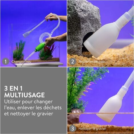 Kit siphon complet pour aquarium