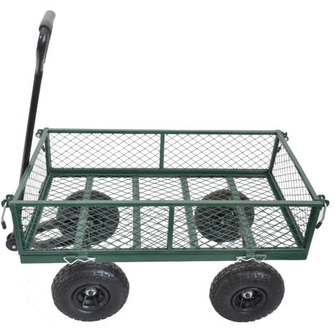 Wagon Cart Les chariots de jardin facilitent le transport du bois
