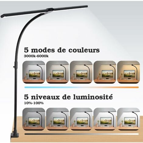 Lumière De Moniteur LED, 3000-6000K Pratique PC Aluminium USB Lampe D'écran  LED Gradation En Continu Pour Le Bureau 