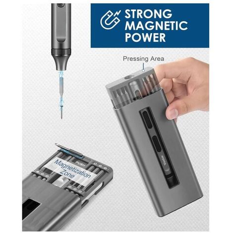 C1123 36-en-1 Tournevis De Précision Avec Embouts Plats Pozidriv Torx 6 Pans 3 P