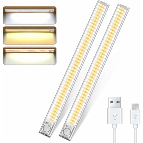 Lampe de Placard Rechargeable USB, Veilleuse LED 6PCS avec