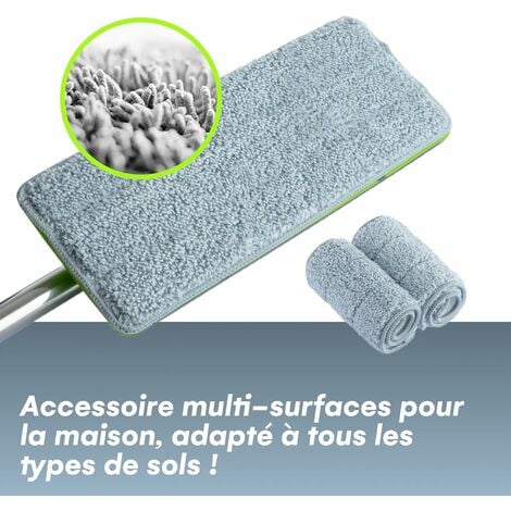 Kit Balai Serpillère & Seau Essoreur - Balai En Microfibre Plat