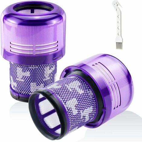 2 Pack Filtres pour Dyson V11 Absolute Extra Pro, V11 Torque Drive Animal, V15 Detect sans fil Aspirateur SV14 SV17 SV22 Hepa Filtre de Remplacement Lavable Remplace  DY-970013-02,DEBUNS