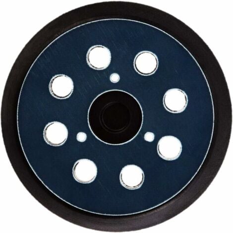 Lot de 2 patins abrasifs pour ponceuse orbitale 8 trous 125 mm Compatible avec Makita M9204 BO5030 BO5031 DBO180Z BO8041 DBO180RMJ BO5041 BO5010 BO50111 BO5012.,DEBUNS