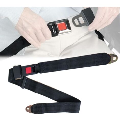 Ceinture de securite universelle retractable reglable a 2 points pour siege d autobus de voiture.DEBUNS