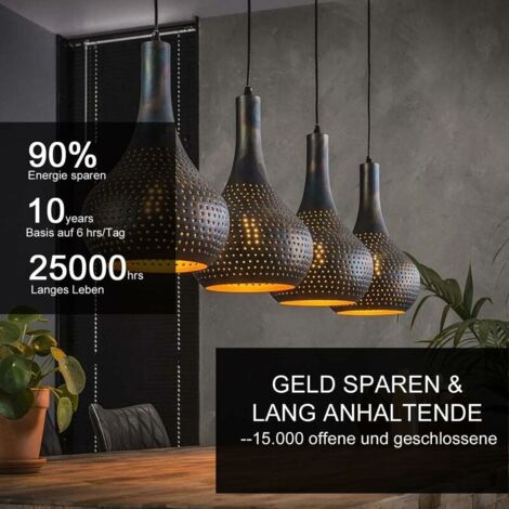 Ampoule LED E27 Vintage,  Ampoule E27 Vintage Dimmable 4W G80,Ampoule Vintage E27 Blanc Chaud 2700K, Ampoule LED Vintage Idéal Pour Suspension, Lampe de Table, Applique - 4 paquets..DEBUNS