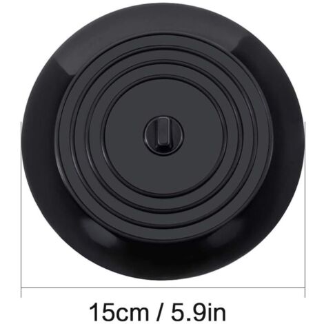 Bouchons pour Baignoire Silicone Bouchon d'évier Bouchon evier de cuisine 15 CM de diamètre pour Les Cuisines, Salles de Bains et Blanchisseries Bouchon de Vidange Universels Bouchon(1 pcs, Blanc)..DE