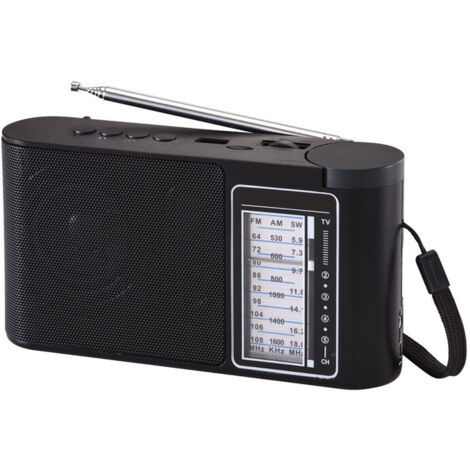 Radio FM à Piles Radio AM FM Portable Carte Mémoire Lecture MP3 Radio