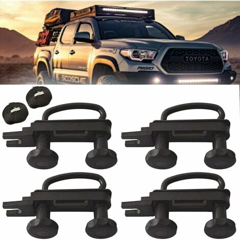 SWANEW Lot De 4 Fixations En U Pour Coffre De Toit De Voiture Kit De Montage Vis En Support