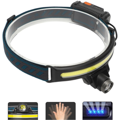 Lampe Frontale LED 8 Modes – étanche Et Légère