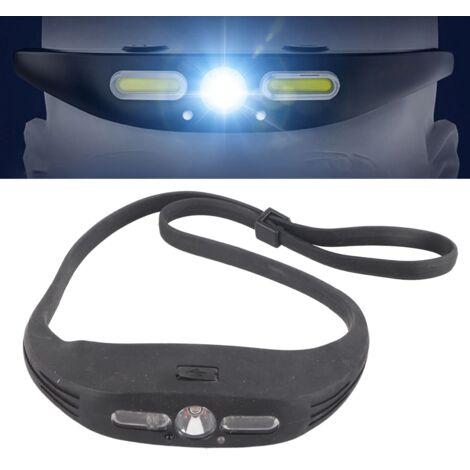 Lampe Pectorale De Course USB Rechargeable – 2400 MAh, 3 Modes, Angle Réglable – Pour Jogging Nocturne, Randonnée