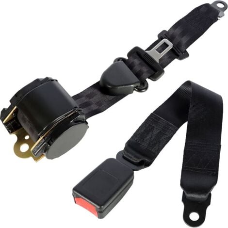 Ceinture de sécurité de voiture, réglable universel 3 points Ceinture de sécurité de voiture, Seat automatique télescopique pour voiture Ceinture de voitures Accessoires Voyage Véhicule,(45CM),de DEBU