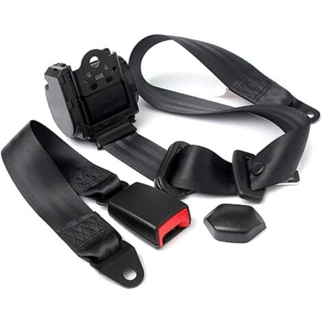Ceinture de sécurité de voiture, réglable universel 3 points Ceinture de sécurité de voiture, Seat automatique télescopique pour voiture Ceinture de voitures Accessoires Voyage Véhicule,(45CM),de DEBU