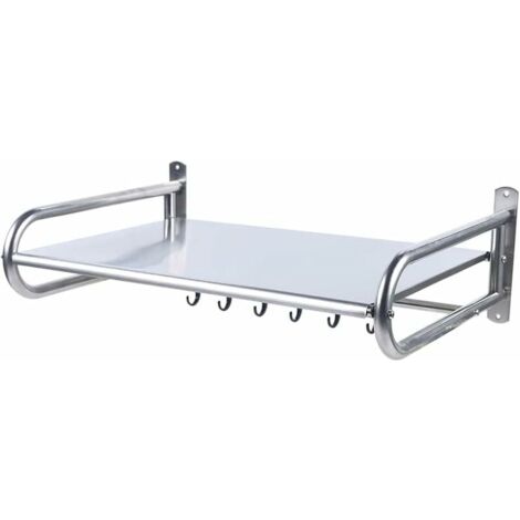 56 * 36,5 Cm, Support Mural Pour Micro-ondes, étagère De Cuisine En Acier Inoxydable Renforcé