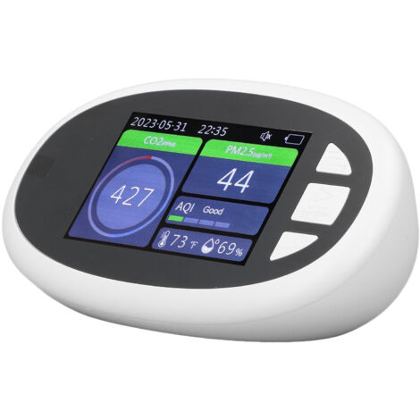 Moniteur Co2 Iaqm-068 Détecteur Qualité Intérieur Capteur Co2thermomètrehygromètrealarme Ét
