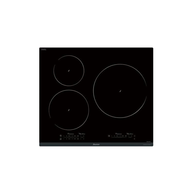 Plaque à induction - Sauter SPI9544B - 3 foyers - 7400 W - Noir