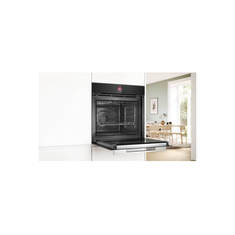 BOSCH Four encastrable pyrolyse HBG7741B1, Série 8, 14 modes de cuisson,  Air Fry sur