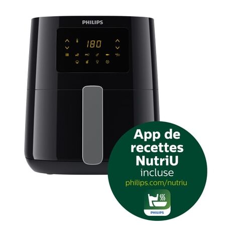 Friteuse À Air Chaud Saine Avec 12 Programmes De Cuisson 4.1L 1400W 3000  Series Philips HD9200