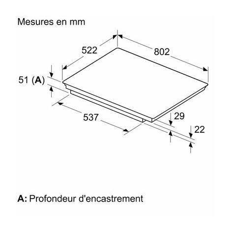 Table induction BOSCH PXE831HC1E