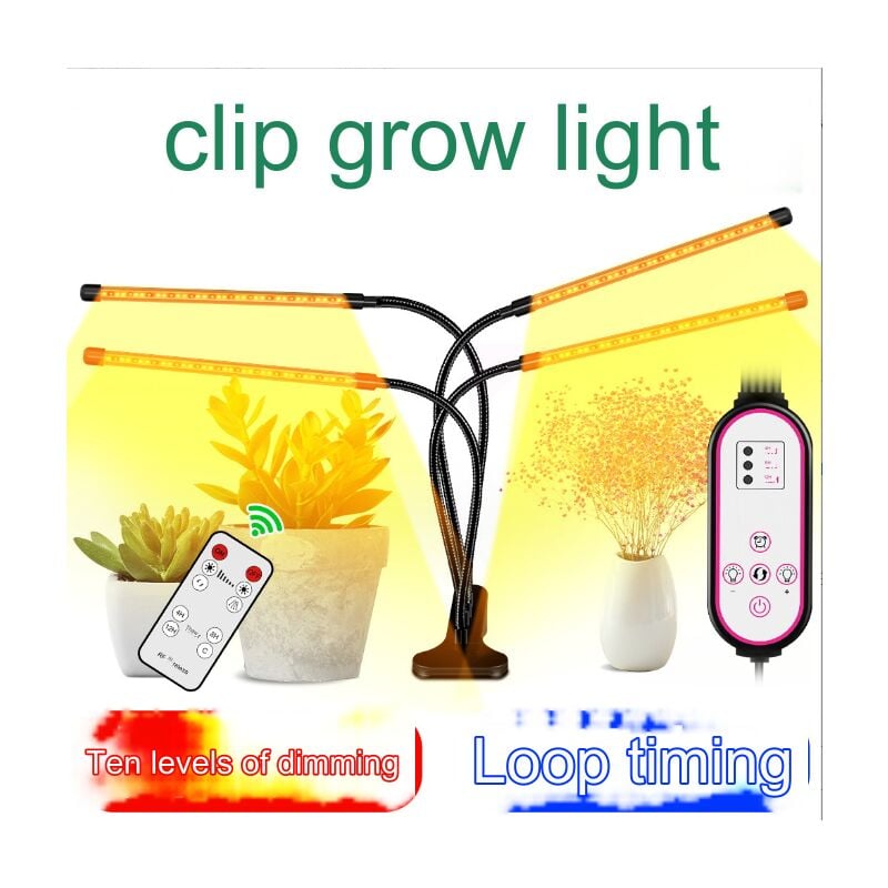 Garpsen Lampe Horticole Led, 2 Pack 2 Heads Lampe pour Plantes d
