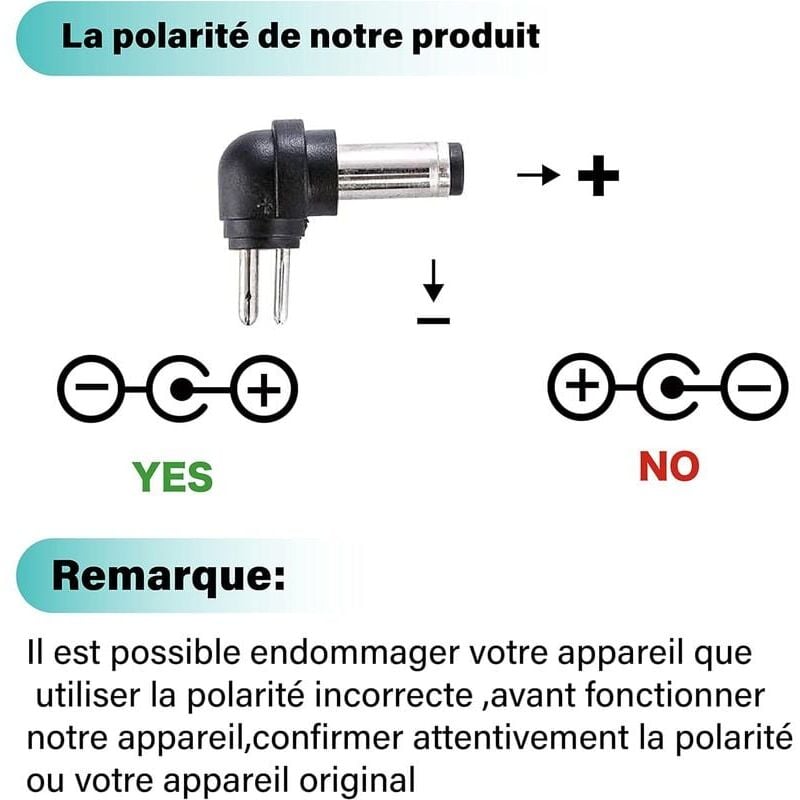 Ahlsen 12W Adaptateur Alimentation Universelle 3V 4,5V 5V 6V 7,5V 9V et  12V, Chargeur Secteur Transformateur DC 220V pour VTech Kidimagic Starlight  Kidi LightShow Party Sorio 1 2 3S 3 MobiGo Genius