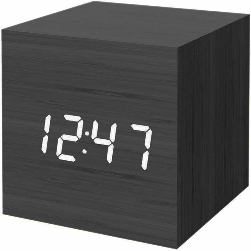 Réveil numérique, Led Chambre numérique Réveil Réglage facile Cube