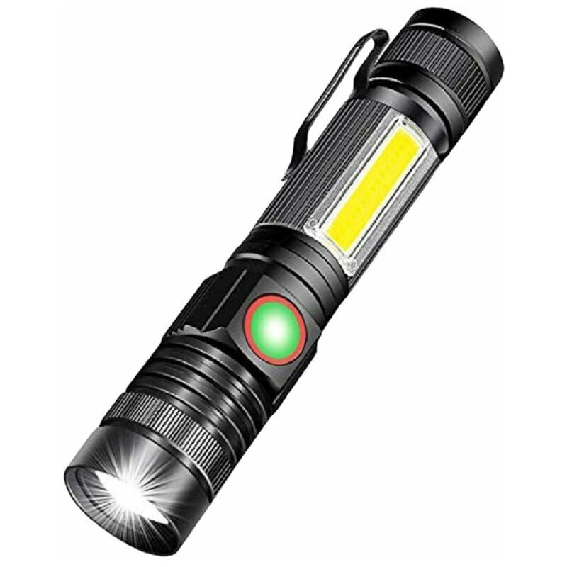 Mini lampe de poche à 3 LED rechargeable étanche 2000LM torche super  lumineuse, spécification : aimant de