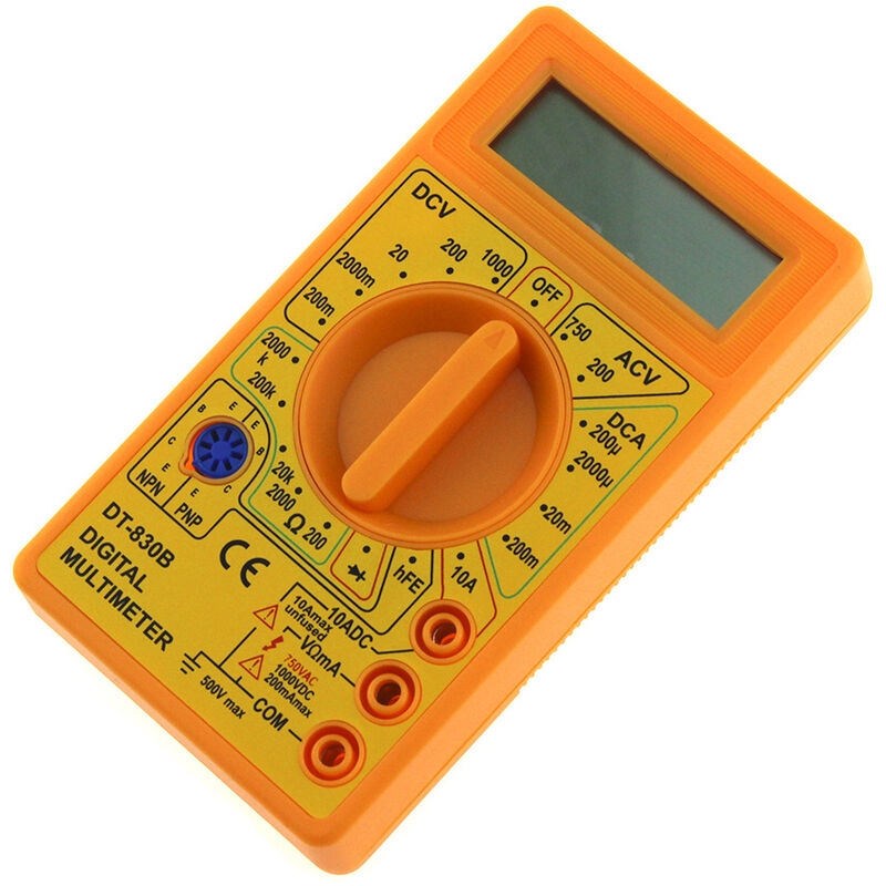 Testeur électrique professionnel DT830B, ampèremètre AC/DC, voltmètre Ohm,  mini multimètre numérique de poche, 1 pièces - AliExpress