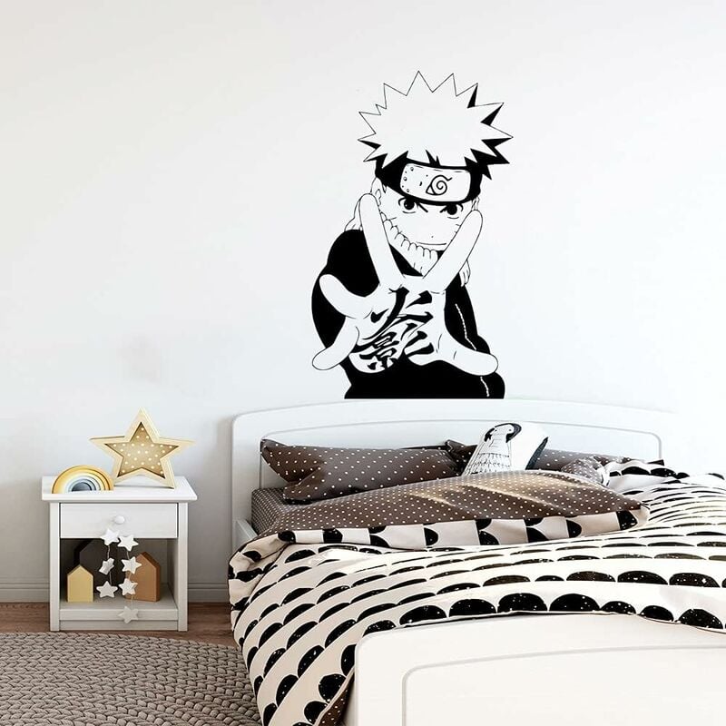 Bandai Japonais One Piece ? Autocollant Mural Naruto, 21x30cm, 10/20 Pièces,  Papier Peint Auto-adhésif Solide, Décor De Salle