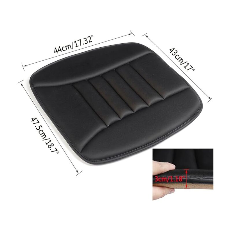 Coussin Siège Auto HONCENMAX - Mousse Mémoire Forme Confortable - Antidérapant Pour Voiture, Bureau Ou Maison