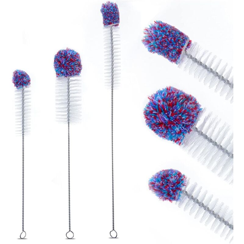 3 Pièces Brosses de Nettoyage pour Bouteilles, Goupillon Bouteille