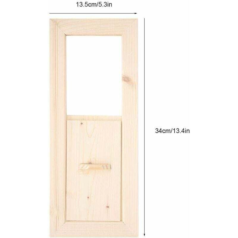 Ahlsen Air Vent, Pièce de Sauna de Salle de Sauna Panneau de Ventilation d'air Grille d'aération d'air Accessoires d'équipement de Sauna Accessoires de Remplacement d'aération 34X13.5cm 2