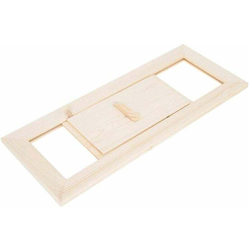 Ahlsen Air Vent, Pièce de Sauna de Salle de Sauna Panneau de Ventilation d'air Grille d'aération d'air Accessoires d'équipement de Sauna Accessoires de Remplacement d'aération 34X13.5cm 4