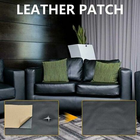 Ahlsen Ruban adhésif divers, Patch En Cuir Réparation, Patch En Cuir, 5 pièces patch en cuir auto-adhésif, Cuir artificiel durable, résistant au frottement, autocollant, pour sièges dauto, canapés (20
