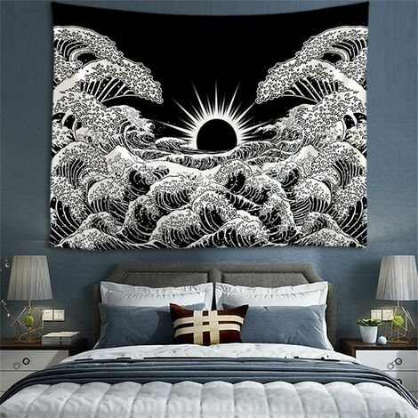 Ahlsen Tapisserie Murale Panoramique Tissu Murale Nature Decoration Chambre Tenture Murale