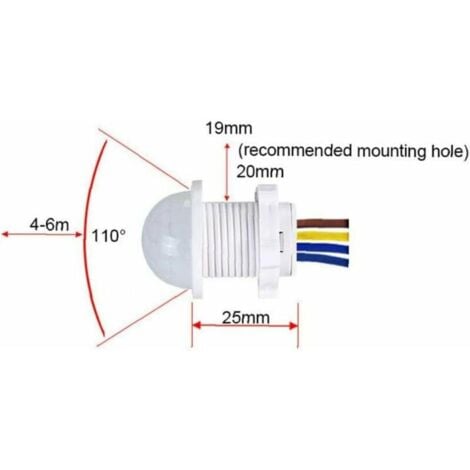 Ahlsen D Tecteur De Mouvement Infrarouge Led Downlight Pir V V Commutateur De Lumi Re