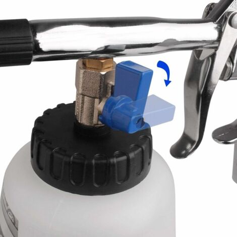 Ahlsen Pistolet Nettoyage Voiture,Pistolet De Nettoyage À Air Comprimé Intérieur Automatique Air Comprimé 1L Pulvérisateur Avec Brosse De Buse,Convient À Intérieur De Voiture Entretien/Accueil Netto