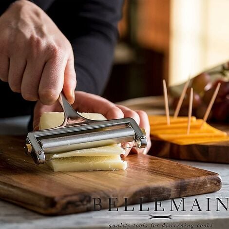 Ahlsen Trancheuse à fromage en fil d'acier inoxydable - Coupe-fromage à  main pour cheddar, gruyère