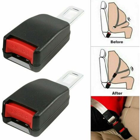 Ahlsen 2X Clip De Verrouillage De Boucle D'Extension De Ceinture De Sécurité De Voiture Réglable